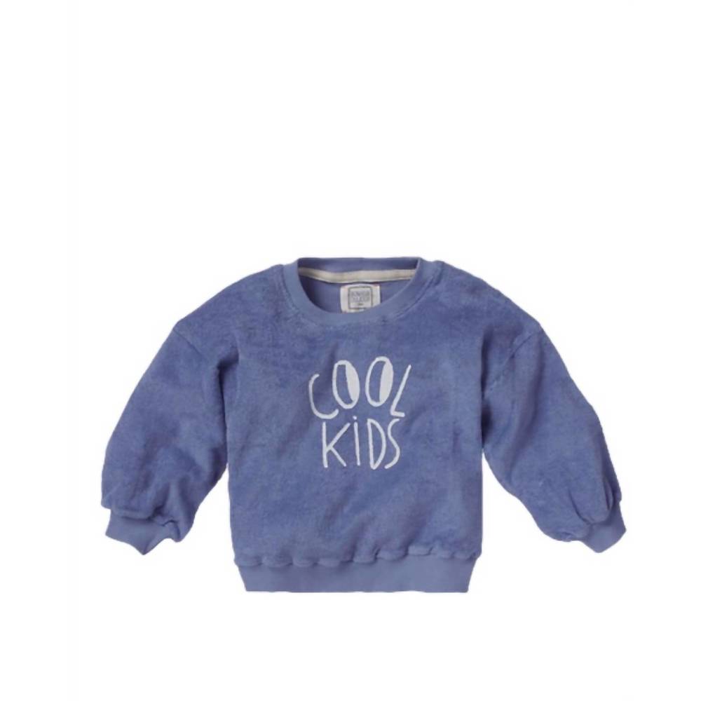 NEW BONHEUR DU JOUR girls cool kids sweatshirt in blue